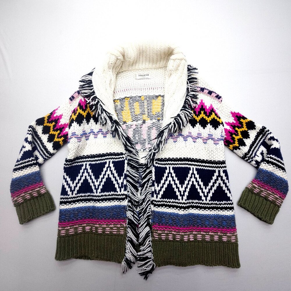Women's Multicolor Graphic Sweater - Picture 3 of 14